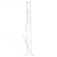 Bong in vetro con tatuaggio tribale, Ø 50 mm, altezza 60 cm, attacco 18,8 mm
