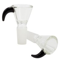 Ciotola in vetro SG: 18,8 mm con manico + foro da 3 mm