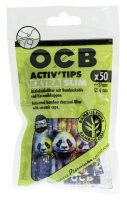 Filtri OCB al carbone attivo in bambù da 6 mm, 50 pezzi