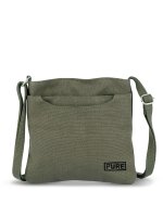 Borsa a tracolla in pura canapa XS HP-0007 (cachi, tinta unita)