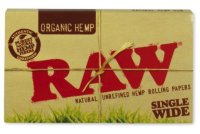 Carta Raw Papers in canapa biologica, singola e doppia