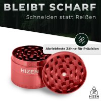 Grinder ZEN Vaporizers Basic rosso 49mm